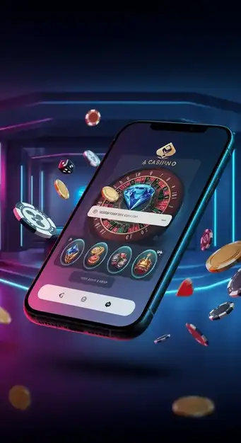 Levendige weergave van het B7 Casino lobby-scherm met een selectie van populaire videoslots en live casino games.